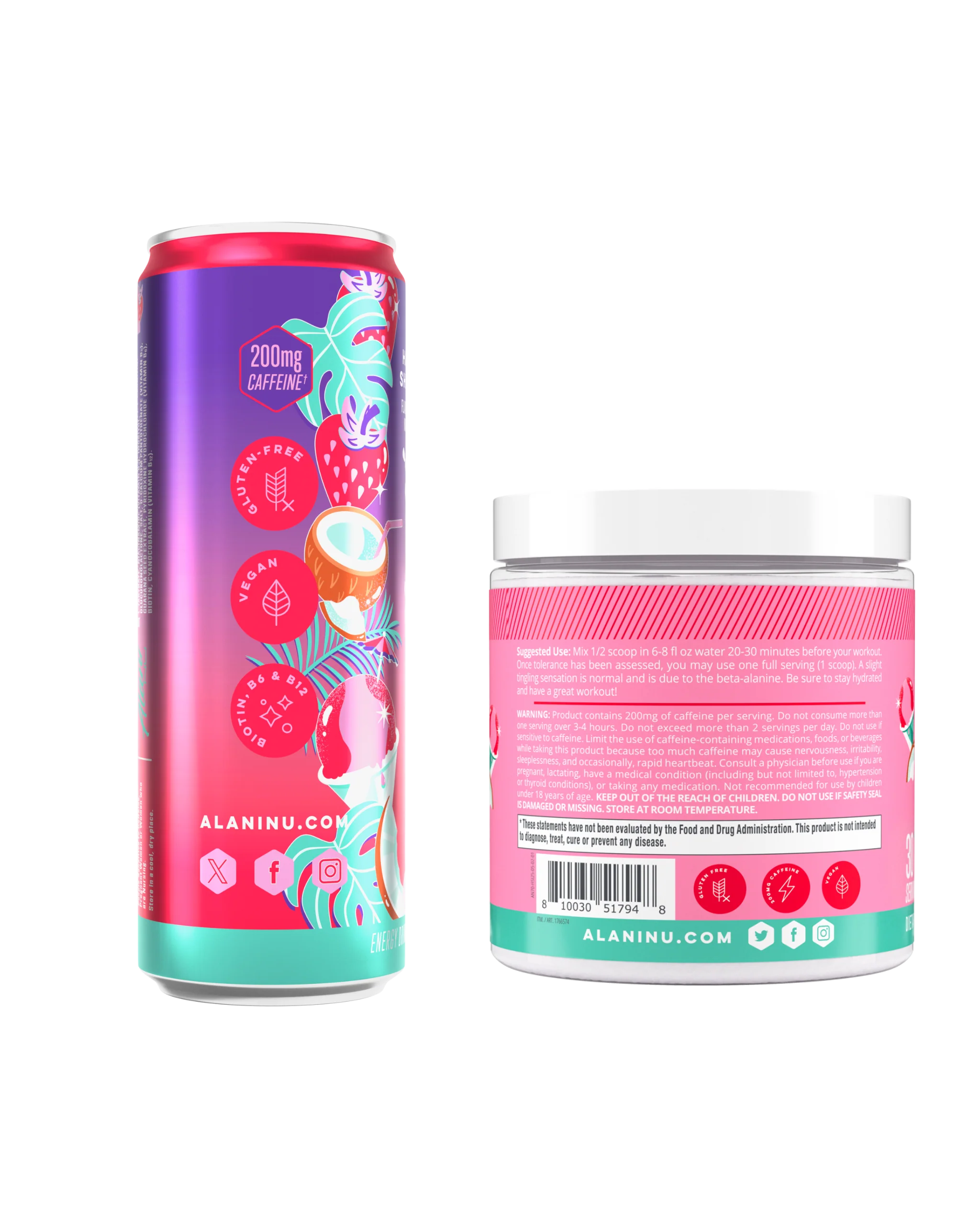 Energy Drink & Pre-Workout - Hawaiian Shaved Ice