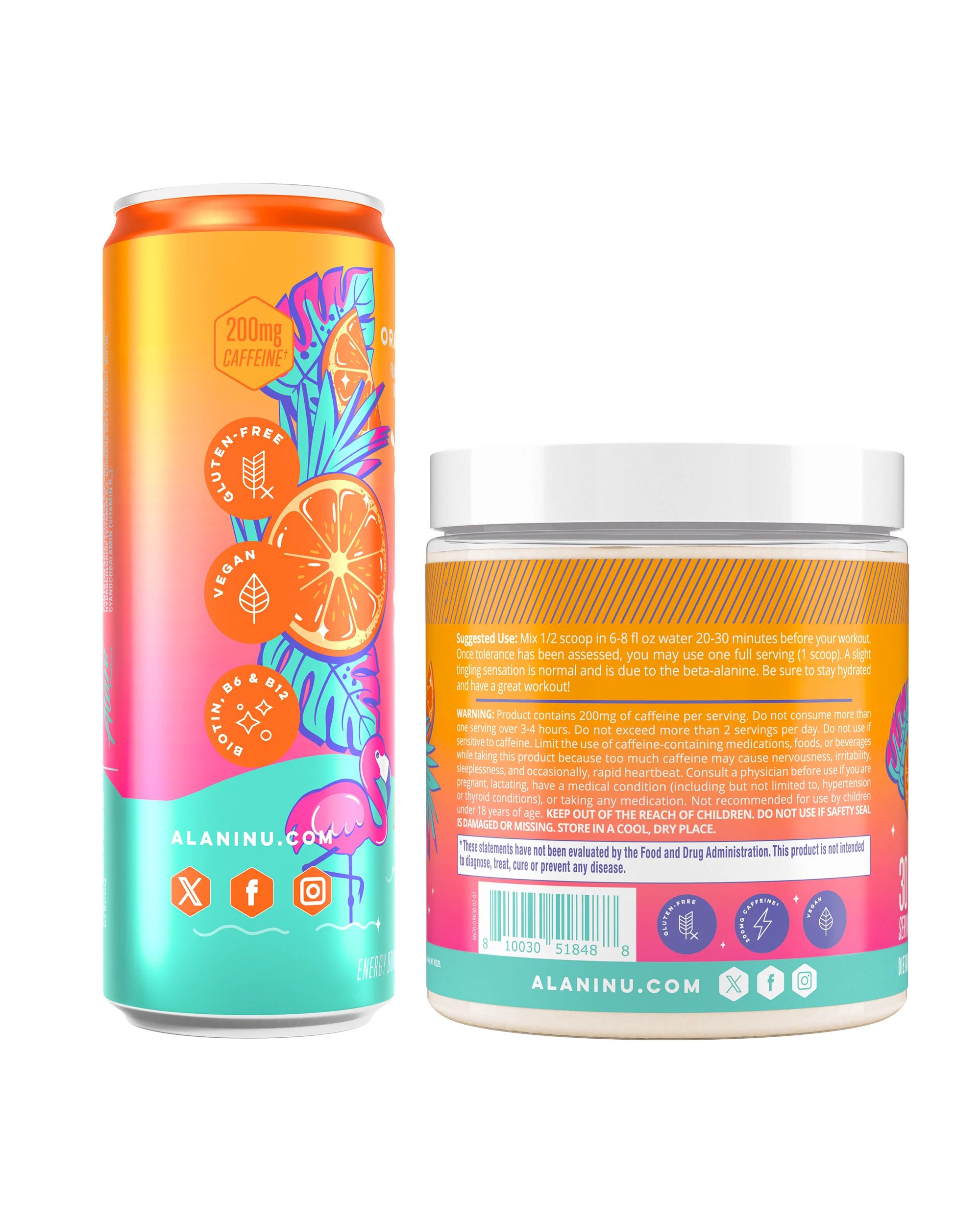 Energy Drink & Pre-Workout - Orange Kiss