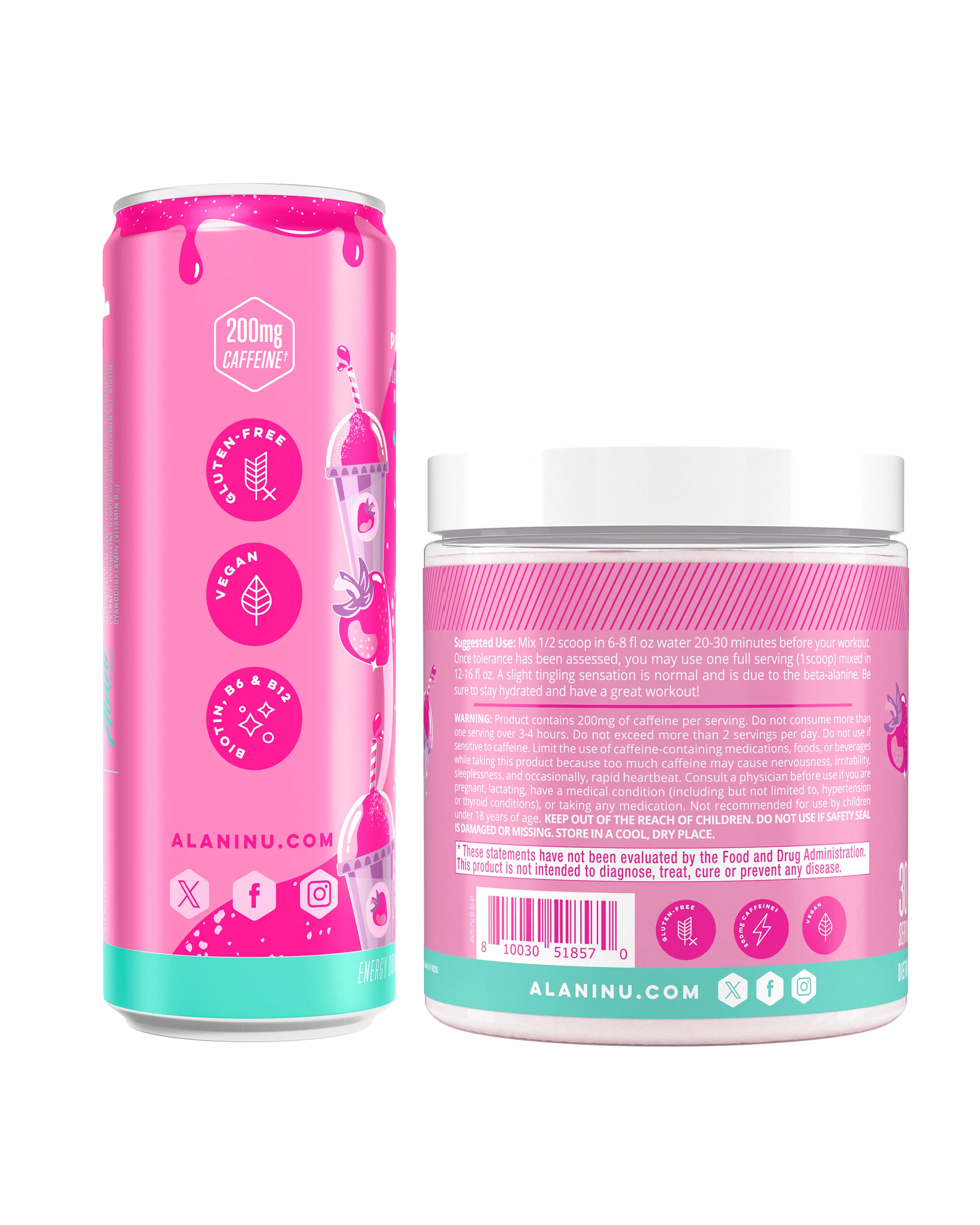 Energy Drink & Pre-Workout - Pink Slush